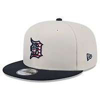 Casquette Snapback 9FIFTY du 4 juillet New Era pour hommes, kaki/noir, Detroit Tigers 2024