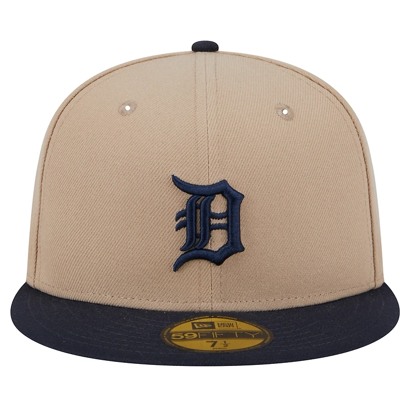 Casquette ajustée 59FIFTY Detroit Tigers de New Era pour homme en kaki