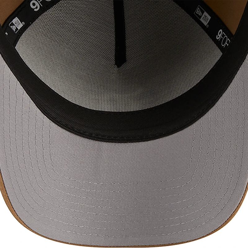 Men's New Era Khaki Detroit Tigers A-Frame 9FORTY Adjustable Hat