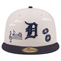 Men's New Era  Khaki Detroit Tigers City Icon 59FIFTY Fitted Hat