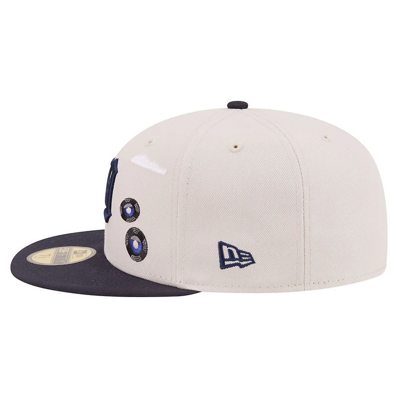 Men's New Era  Khaki Detroit Tigers City Icon 59FIFTY Fitted Hat