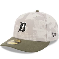 Casquette ajustée 59FIFTY pour homme, beige clair/olive, Detroit Tigers 2025, Armed Forces Day