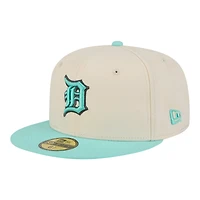 Men's New Era Navy/Khaki Detroit Tigers Two-Tone Color Pack 59FIFTY Fitted Hat