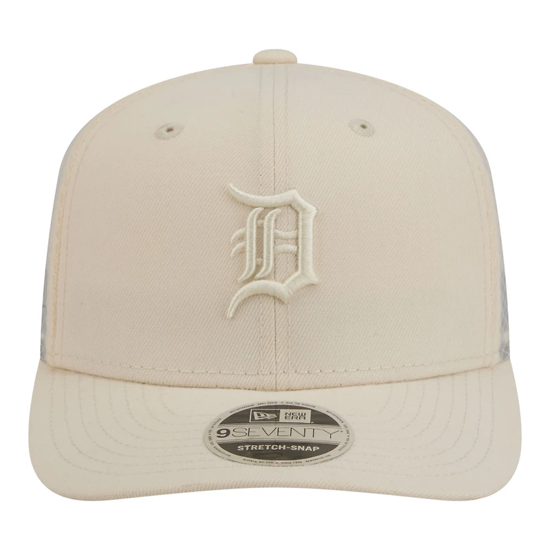 Casquette trucker ajustable New Era COOLERA 9SEVENTY, beige clair, Detroit Tigers, coloris Detroit Tigers, pour homme