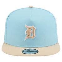 Casquette snapback A-Frame 9FIFTY bleu clair/beige clair pour homme New Era, Detroit Tigers, color pack