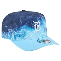Men's New Era  Light Blue Detroit Tigers Deep Water Pre-Curved 9FIFTY A-Frame Snapback Hat
