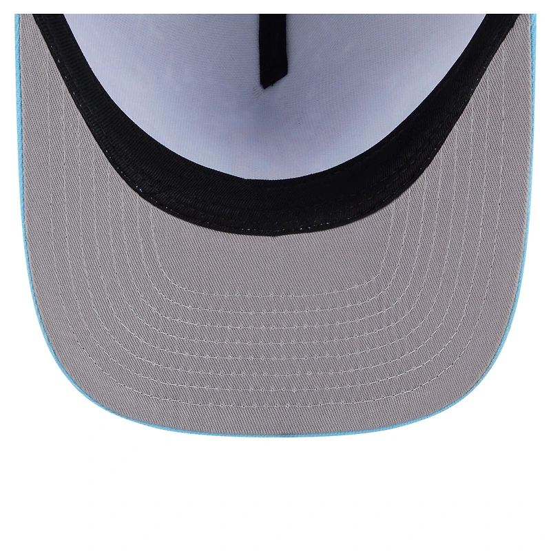 Men's New Era  Light Blue Detroit Tigers Deep Water Pre-Curved 9FIFTY A-Frame Snapback Hat