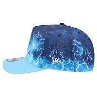 Men's New Era  Light Blue Detroit Tigers Deep Water Pre-Curved 9FIFTY A-Frame Snapback Hat