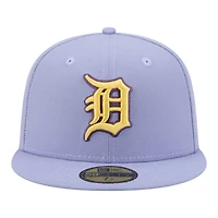 Men's New Era Light Purple Detroit Tigers Lavender Bloom 59FIFTY Fitted Hat