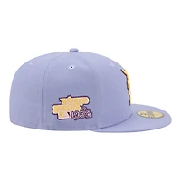 Casquette ajustée New Era 59FIFTY pour homme, couleur violet clair, Detroit Tigers, motif lavande.