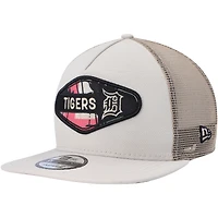 New Era Natural Detroit Tigers Retro Beachin' Patch A-Frame Trucker 9FIFTY Snapback Casquette pour homme