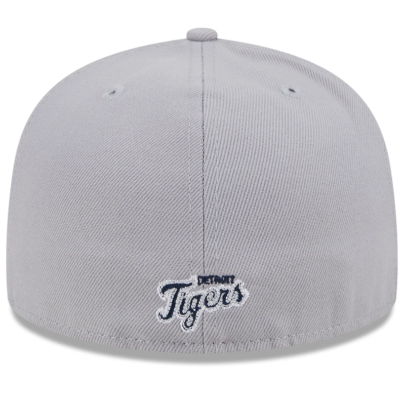 Casquette ajustée 59FIFTY Detroit Tigers Gameday Sideswipe New Era pour hommes, bleu marine/gris