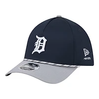 Men's New Era Navy/Gray Detroit Tigers Rope M-Crown A-Frame 39THIRTY Flex Hat