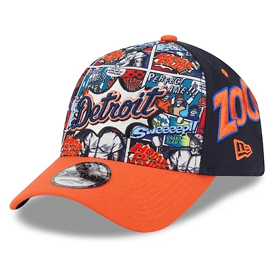 Men's New Era Navy/Orange Detroit Tigers 2025 MLB Diamond Hero Edition A-Frame 9FORTY Adjustable Hat
