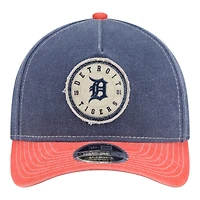 Men's New Era  Navy/Orange Detroit Tigers Felt M-Crown 9FORTY Adjustable Hat