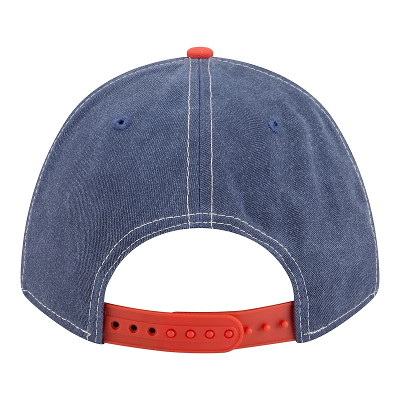 Casquette ajustable New Era Detroit Tigers en feutre bleu marine/orange M-Crown 9FORTY pour homme
