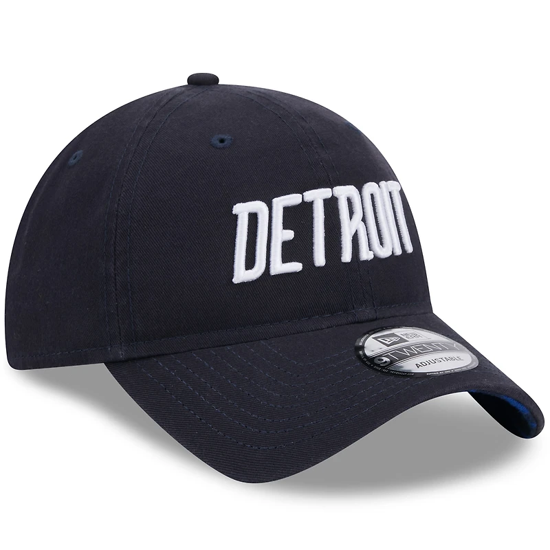 Men's New Era  Navy Detroit Tigers 2024 City Connect 9TWENTY Adjustable Hat