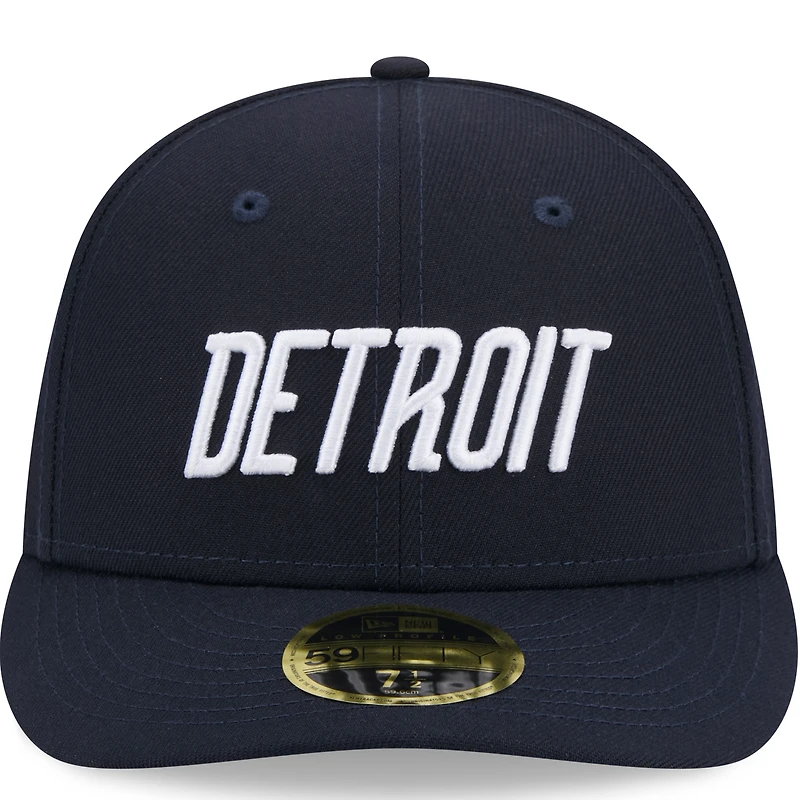 Men's New Era  Navy Detroit Tigers 2024 City Connect Low Profile 59FIFTY Fitted Hat