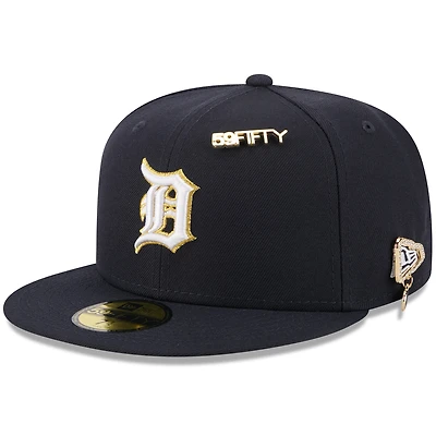 Men's New Era  Navy Detroit Tigers 2025 59FIFTY Day Fitted Hat with Pins