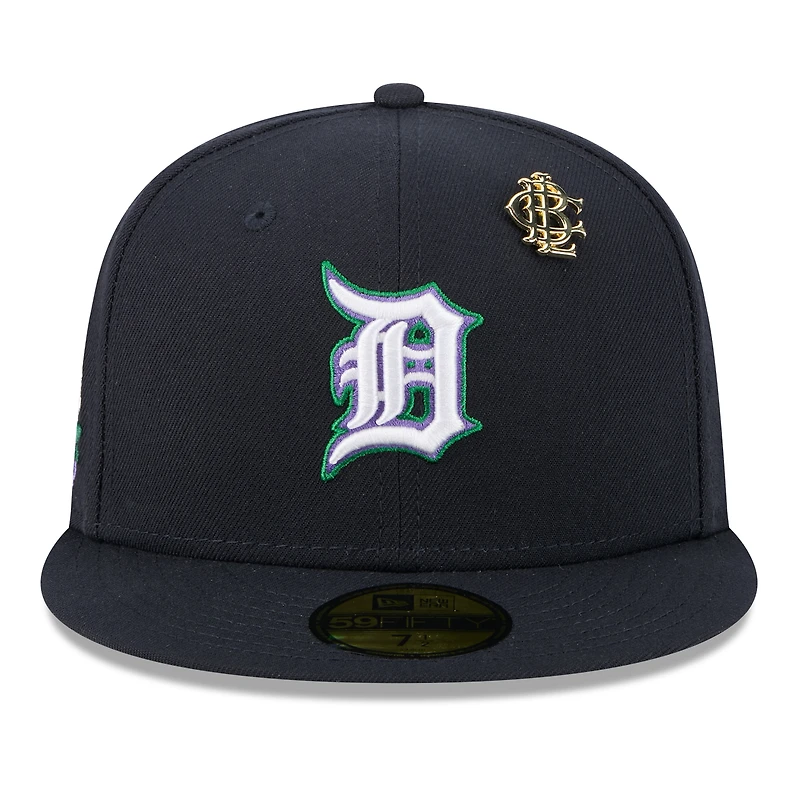 Casquette ajustée New Era 59FIFTY bleu marine Detroit Tigers 2025 Big League Chew pour homme