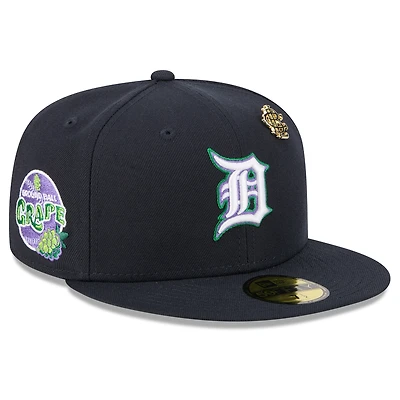 Casquette ajustée New Era 59FIFTY bleu marine Detroit Tigers 2025 Big League Chew pour homme