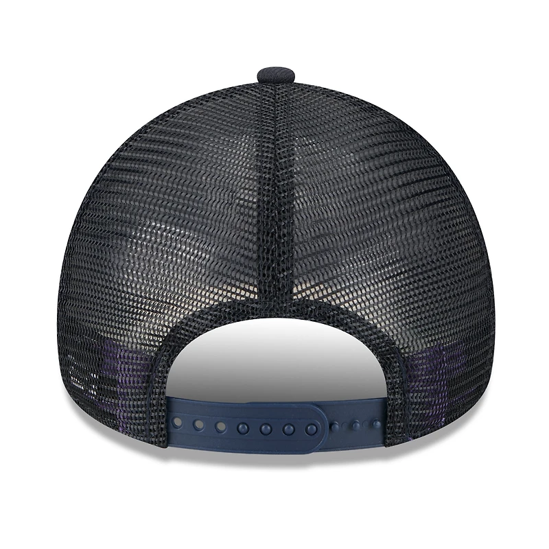 Casquette camionneur ajustable New Era bleu marine Detroit Tigers 2025 Big League Chew A-Frame 9FORTY pour homme