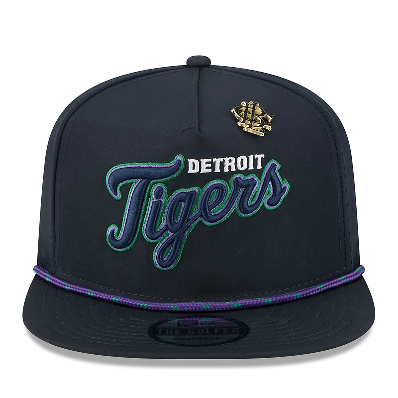 Men's New Era  Navy Detroit Tigers 2025 Big League Chew Golfer Snapback Hat