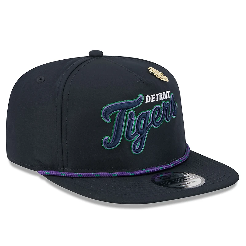 Casquette snapback New Era bleu marine Detroit Tigers 2025 Big League Chew Golfer pour homme