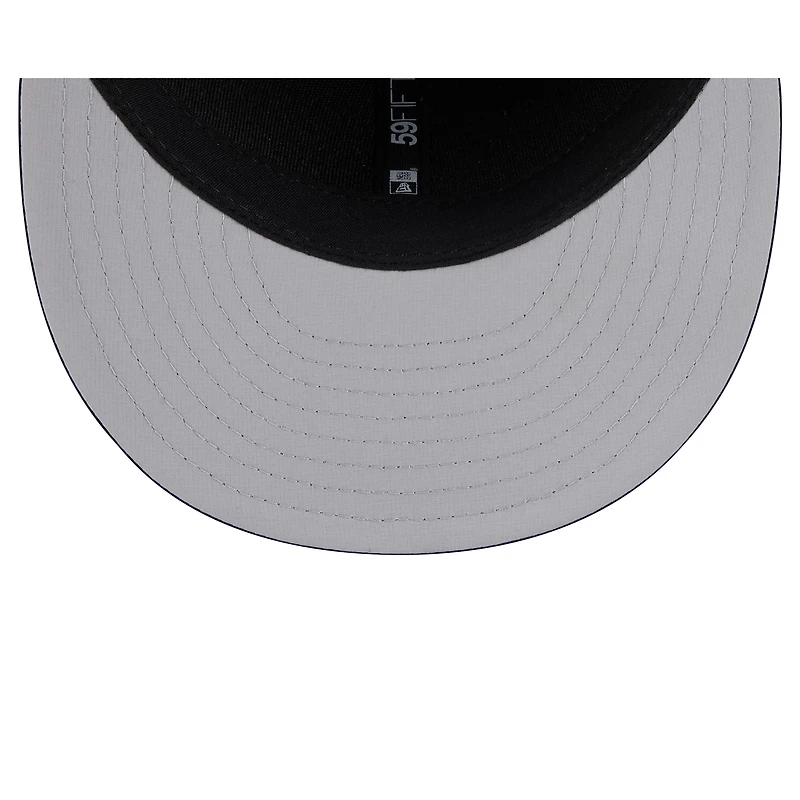 Casquette ajustée New Era bleu marine Detroit Tigers 2026 Clubhouse Alternate Quill Tech 59FIFTY pour homme
