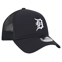 Men's New Era Navy Detroit Tigers 9FORTY A-Frame Trucker Adjustable Hat