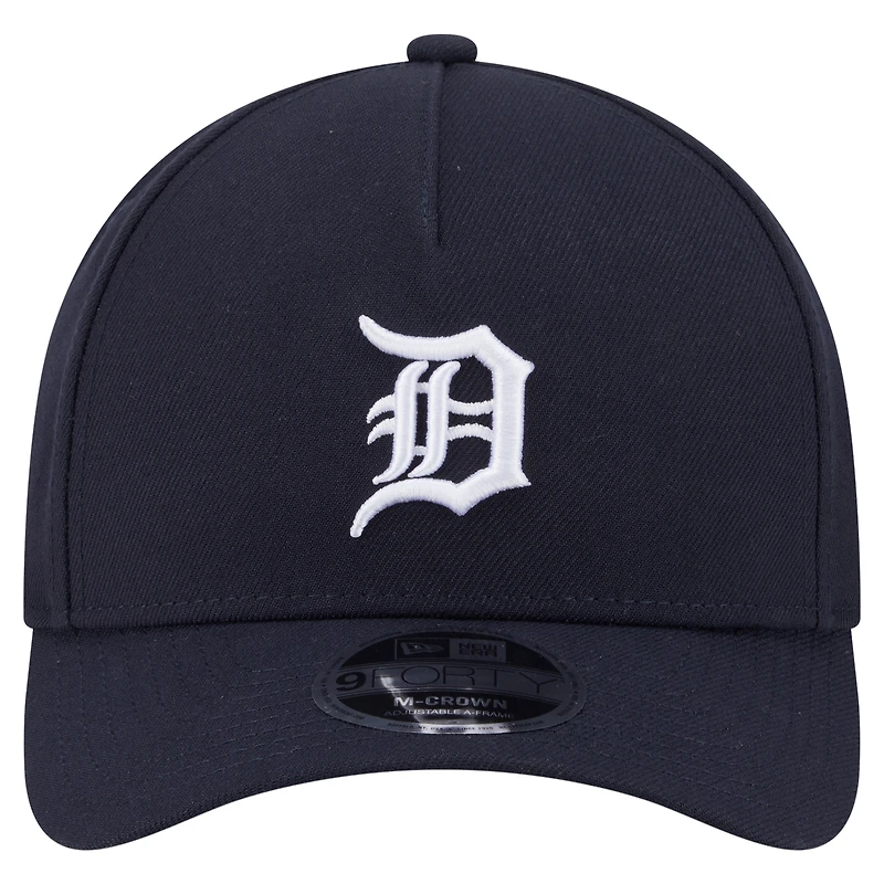 Casquette ajustable 9FORTY M-Crown bleu marine pour homme des Detroit Tigers de New Era