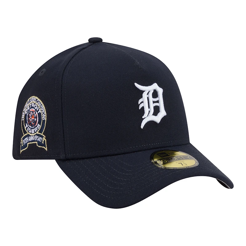 Casquette ajustée New Era 59FORTY bleu marine Detroit Tigers pour homme
