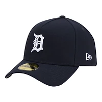 Men's New Era  Navy Detroit Tigers A-Frame 59FORTY Fitted Hat