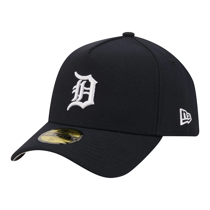 Casquette ajustée New Era 59FORTY bleu marine Detroit Tigers pour homme