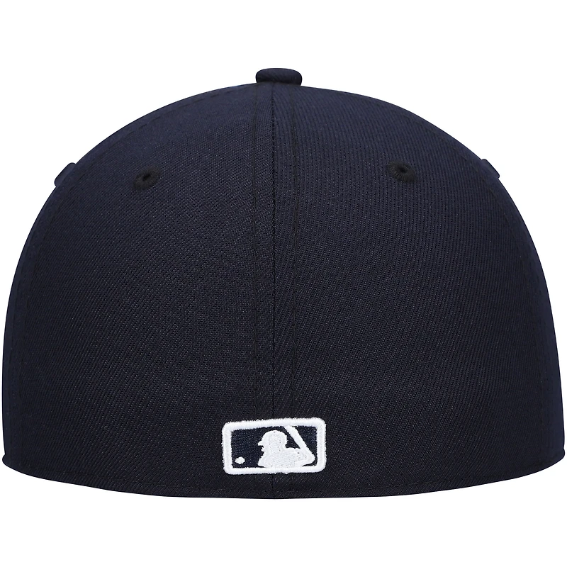 Casquette ajustée New Era 59FIFTY pour homme, bleu marine, Detroit Tigers Authentic Collection On-Field Home, profil bas