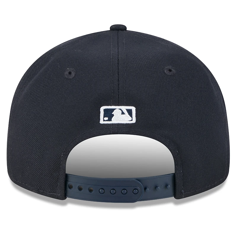 Men's New Era Navy Detroit Tigers Baseball Hall of Fame Retro Crown 9FIFTY Adjustable Hat