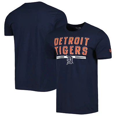 T-shirt d'entraînement au bâton pour homme Detroit Tigers New Era bleu marine