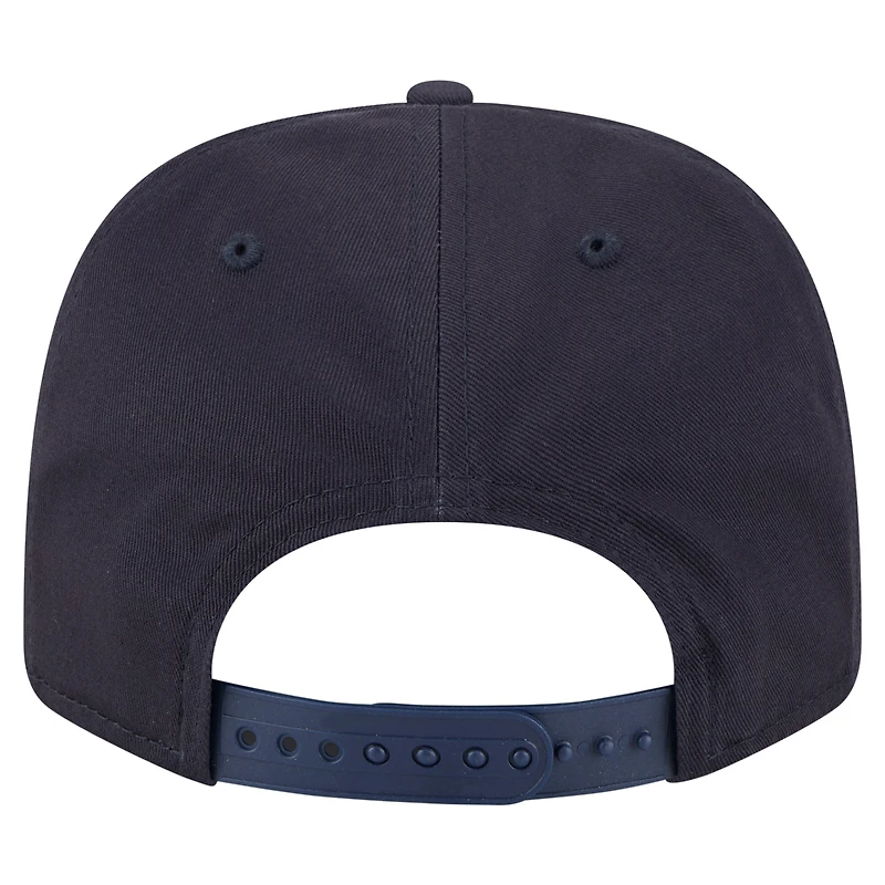 Casquette extensible à bouton-pression New Era bleu marine Detroit Tigers Circle Patch 9SEVENTY pour homme