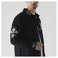 Men's New Era  Navy Detroit Tigers Coaches Full-Snap Jacket