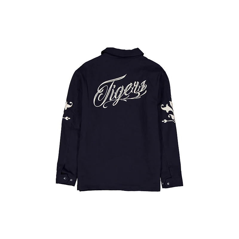 Men's New Era  Navy Detroit Tigers Coaches Full-Snap Jacket