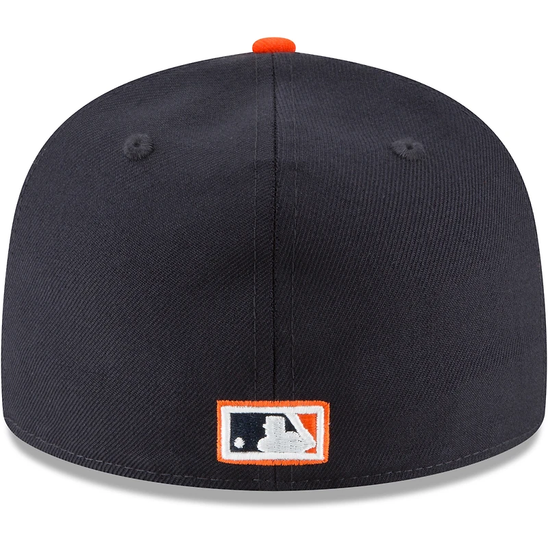 Casquette ajustée en laine 59FIFTY pour homme Detroit Tigers Cooperstown Collection New Era bleu marine