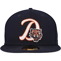 Casquette ajustée Detroit Tigers Duo Logo 2.0 59FIFTY pour homme New Era bleu marine