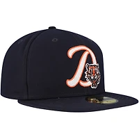 Men's New Era Navy Detroit Tigers  Duo Logo 2.0 59FIFTY Fitted Hat