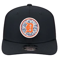 Men's New Era  Navy Detroit Tigers Floral Patch 9SEVENTY Adjustable Hat
