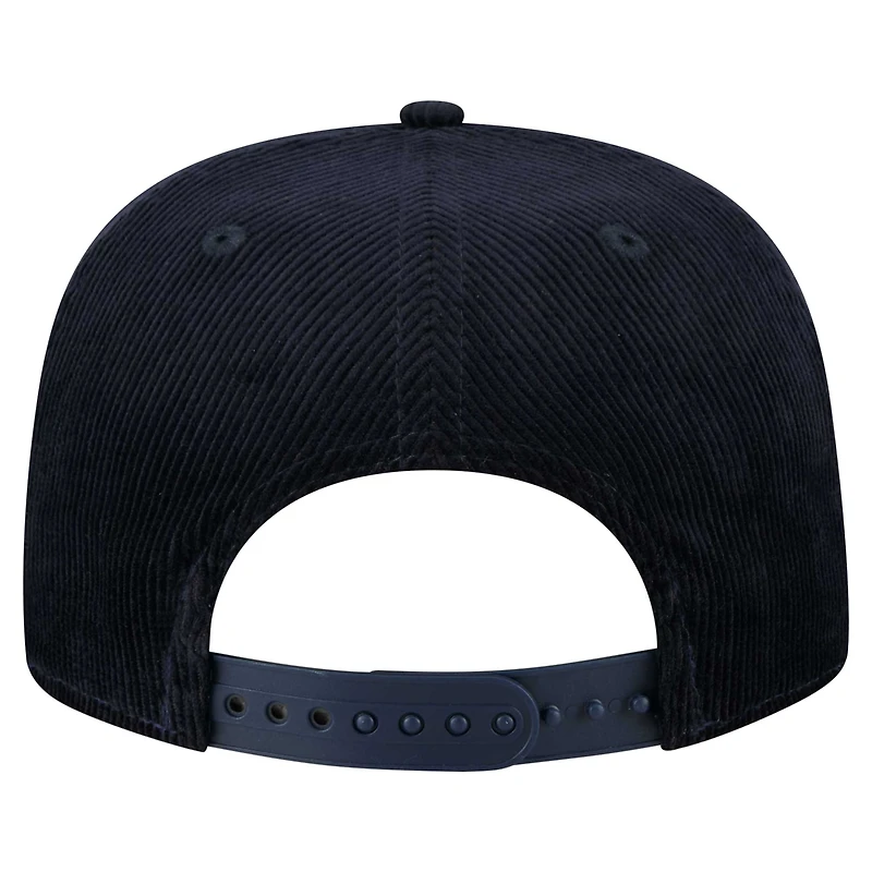 Men's New Era  Navy Detroit Tigers Full Circle Corduroy Golfer Adjustable Hat