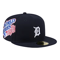 Casquette ajustée New Era 59FIFTY bleu marine Detroit Tigers pour homme