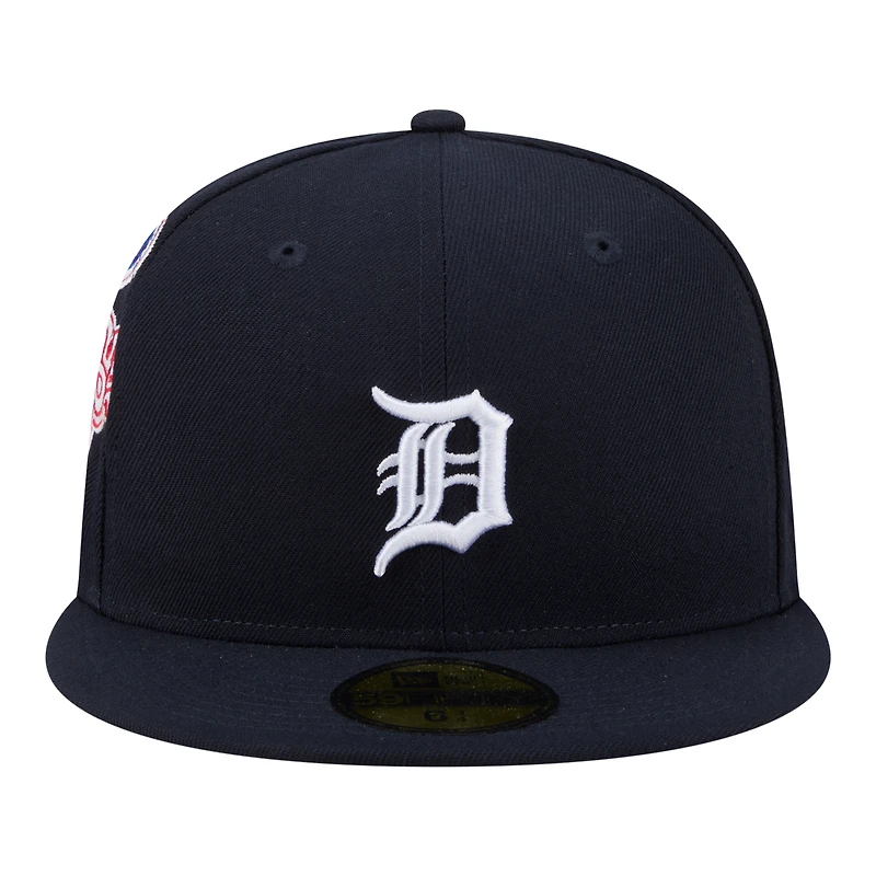 Men's New Era Navy Detroit Tigers Hidden Hit 59FIFTY Fitted Hat
