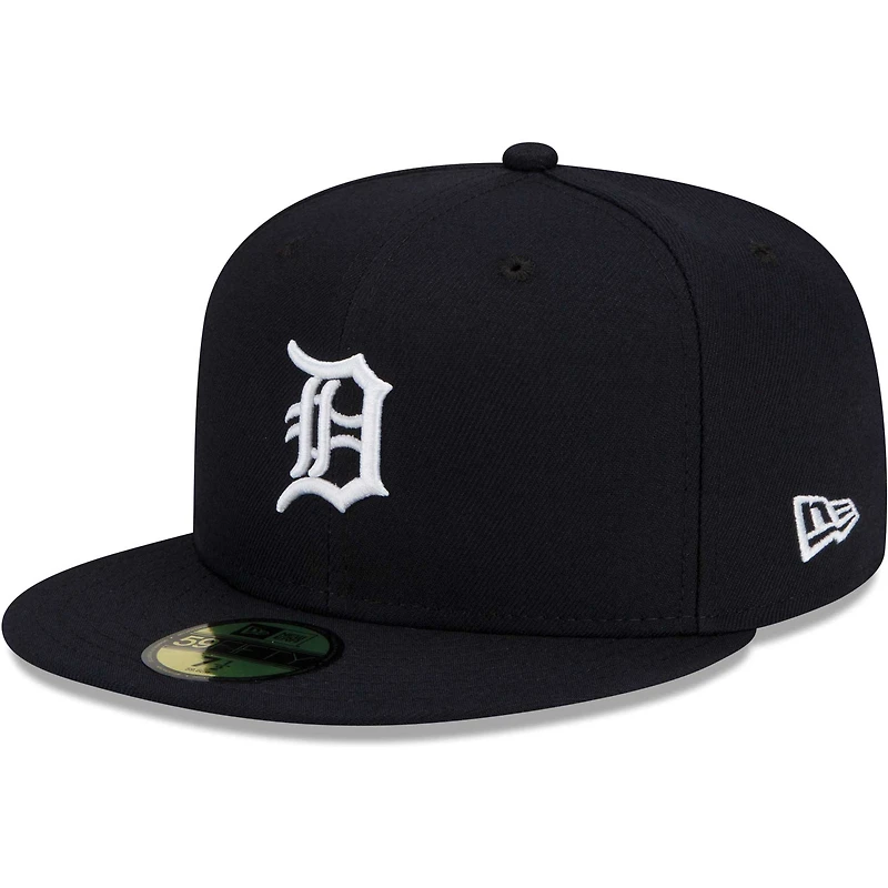 Casquette ajustée 59FIFTY On-Field Home Authentic Collection pour homme des Detroit Tigers New Era bleu marine
