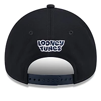 Men's New Era Navy Detroit Tigers Looney Tunes A-Frame 9FORTY Adjustable Hat