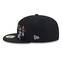 Men's New Era Navy Detroit Tigers Looney Tunes Bugs Bunny 59FIFTY Fitted Hat